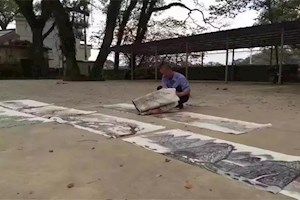 【广艺故事】爱画画，会画画，还举办个人画展 厉害了！我的门卫大叔——陈国华